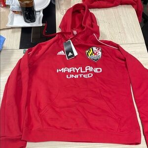 Adidas Maryland United Red Hoodie